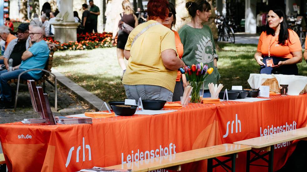 SRH Stand beim 9. Gastmahl in Dresden