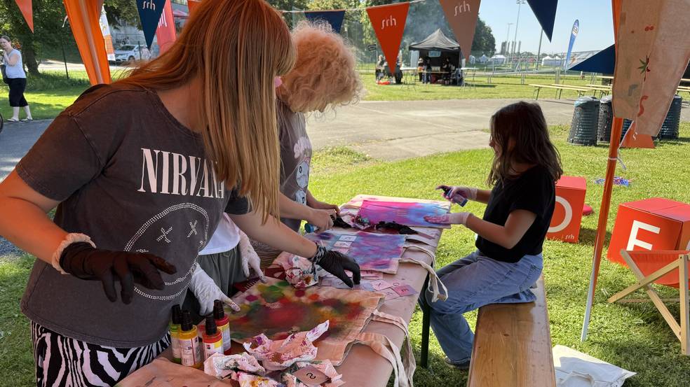 Kreativ-Stand des SRH BBW Dresden